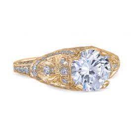 Charleston 18K Yellow Gold Engagement Ring