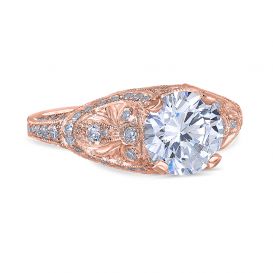Charleston 14K Rose Gold Engagement Ring
