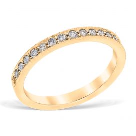 Heritage Pavé 0.51 ctw Wedding Ring 14K Yellow Gold