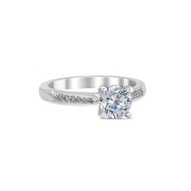 Lidia 14k White Gold Engagement Ring