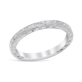 Elinor Wedding Ring 14K White Gold