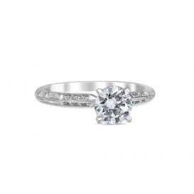 Anna 14K White Gold Engagement Ring