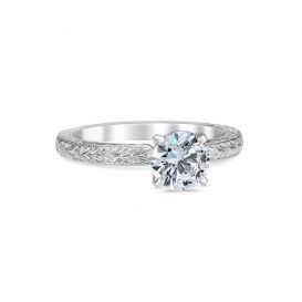 Sarah 18K White Gold Engagement Ring