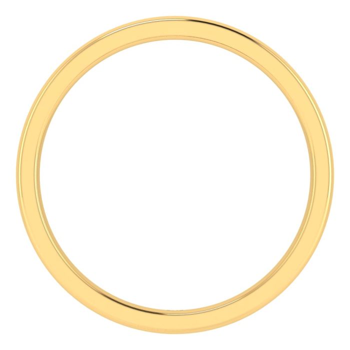 4MM COMFORT FIT DOMED WEDDING BAND 18K YELLOW GOLD