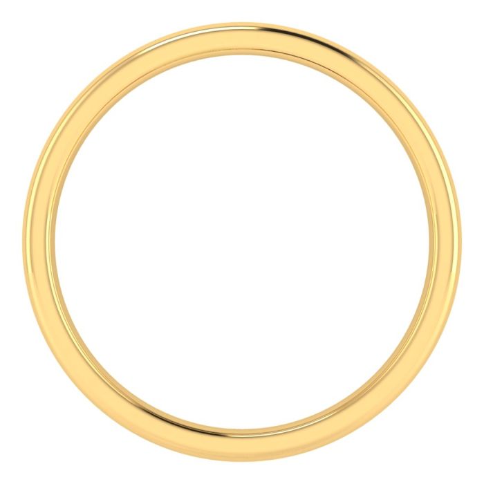6MM COMFORT FIT DOMED WEDDING BAND 18K YELLOW