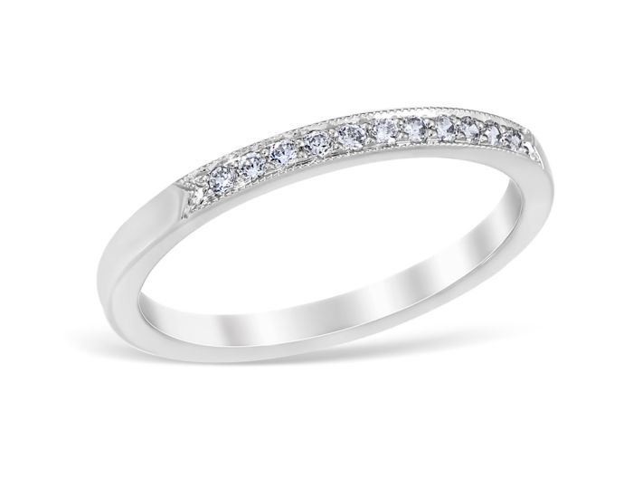 Heritage Pavé 0.11 ctw Wedding Ring Platinum