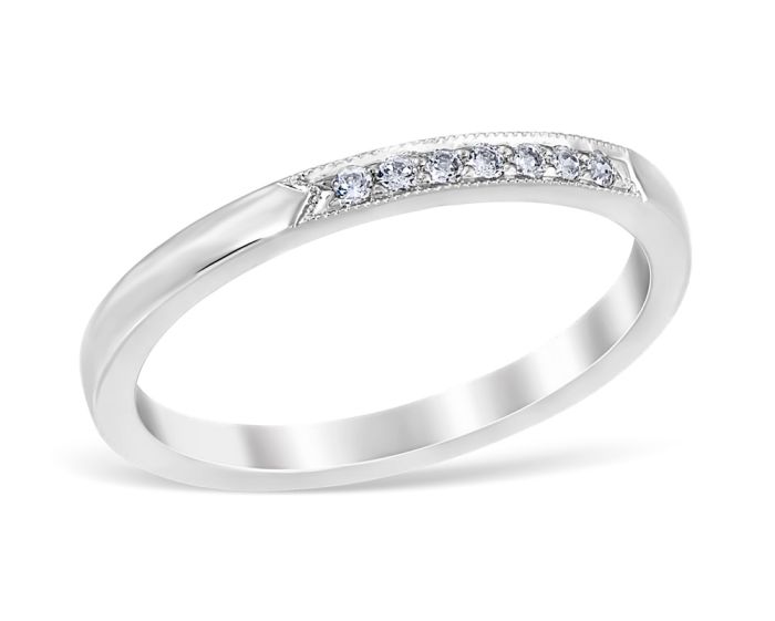 Heritage Pavé 0.07 ctw Wedding Ring Platinum