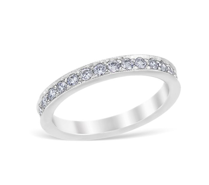 Heritage Pavé 0.87 ctw Wedding Ring Platinum