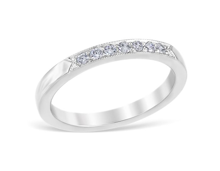 Heritage Pavé 0.14 ctw Wedding Ring Platinum