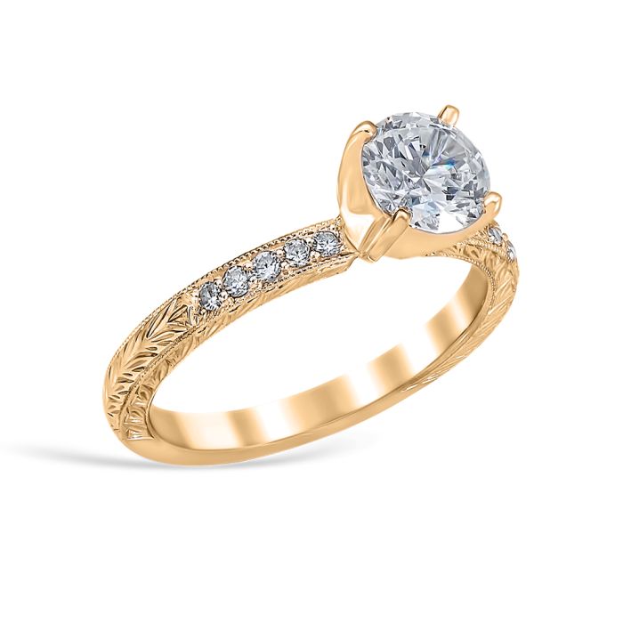 Bethany 18K Yellow Gold Engagement Ring