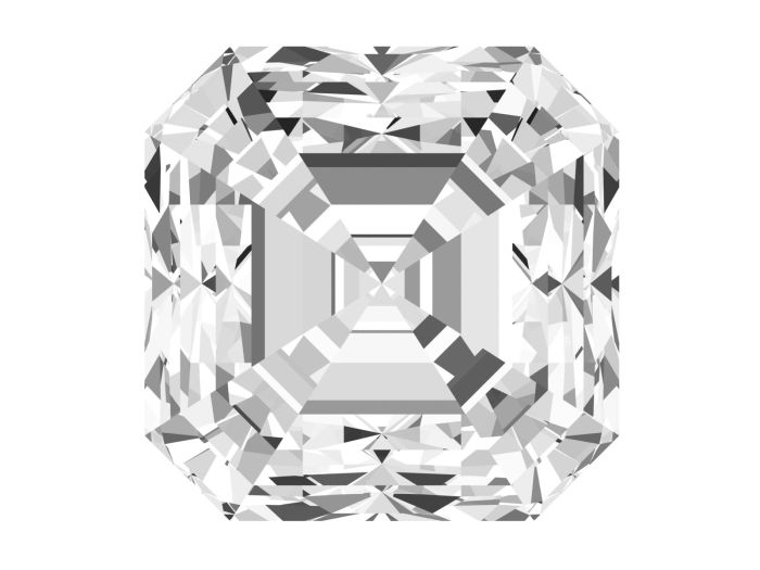 1.64 Carat Asscher Diamond 